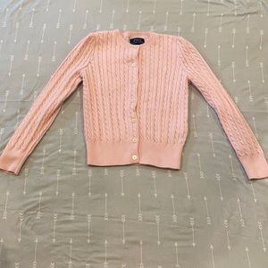 Pink girls Polo cardigan
